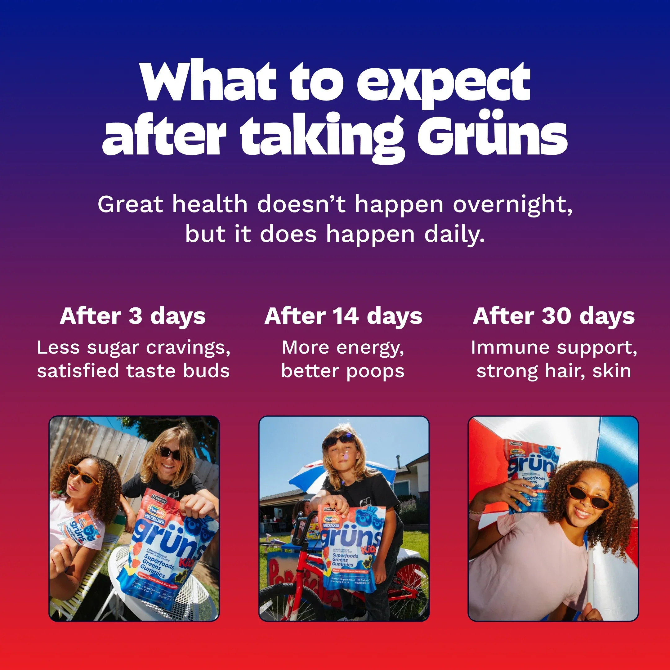 Popsicle® Firecracker Grüns Kids - Fresh Routine